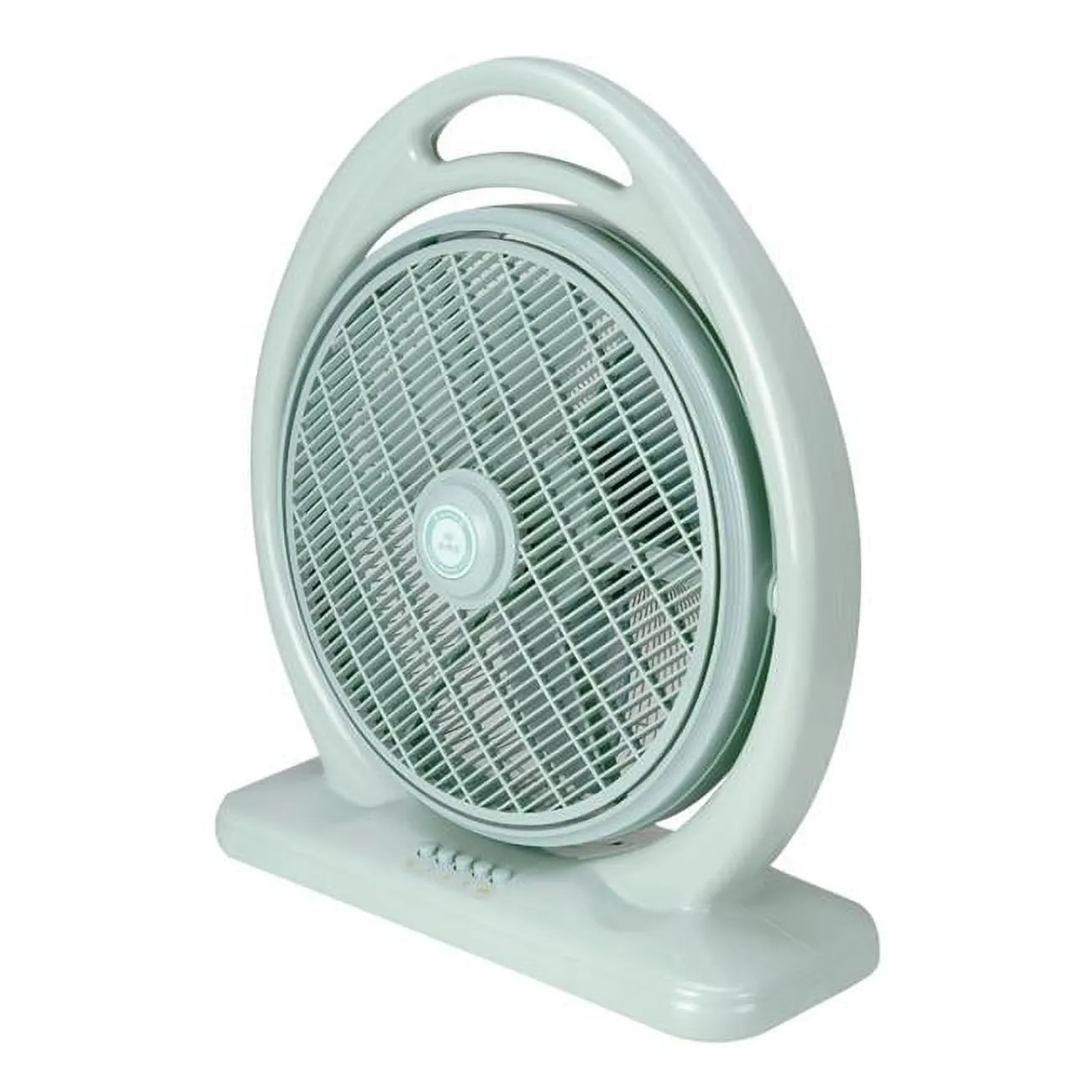 14 in. Box Fan, Light Olive Green