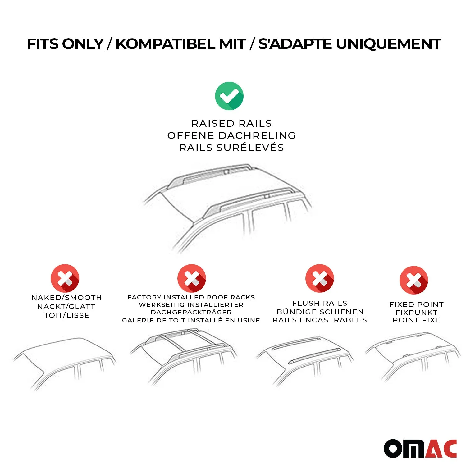 1995-2000 Mercedes C Class W202 Roof Rack Cross Bars Silver