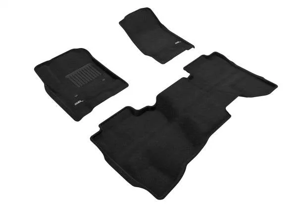 3D MAXpider Floor Mats GMC Sierra 1500 (14-18) 1500 Limited Double Cab (2019) All-Weather Elegant Series - Complete Set