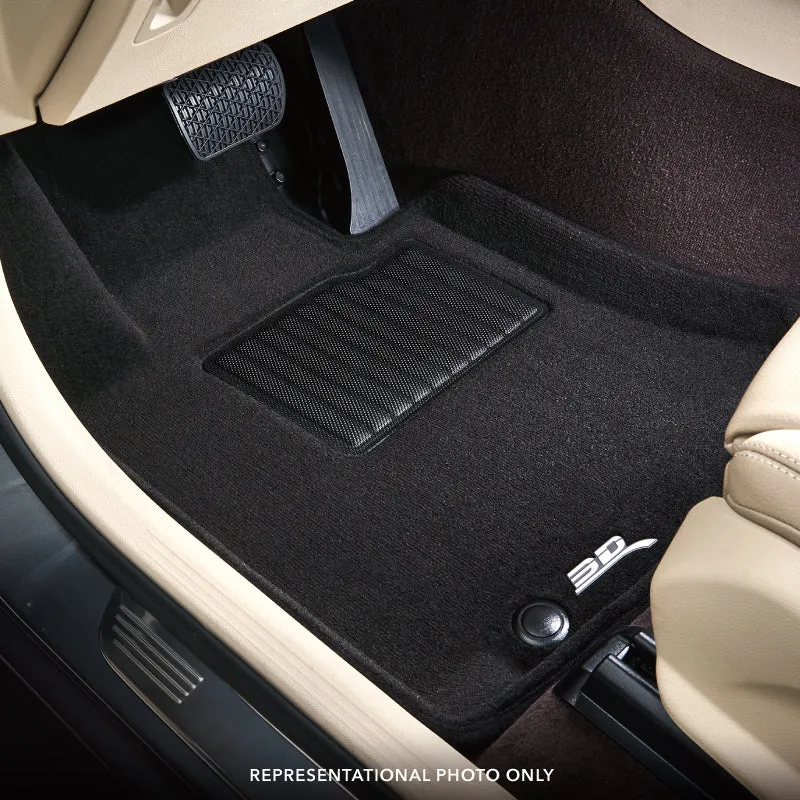 3D MAXpider Floor Mats Tesla Model X Folding Seats (17-21) All-Weather Elegant Series - Complete Set