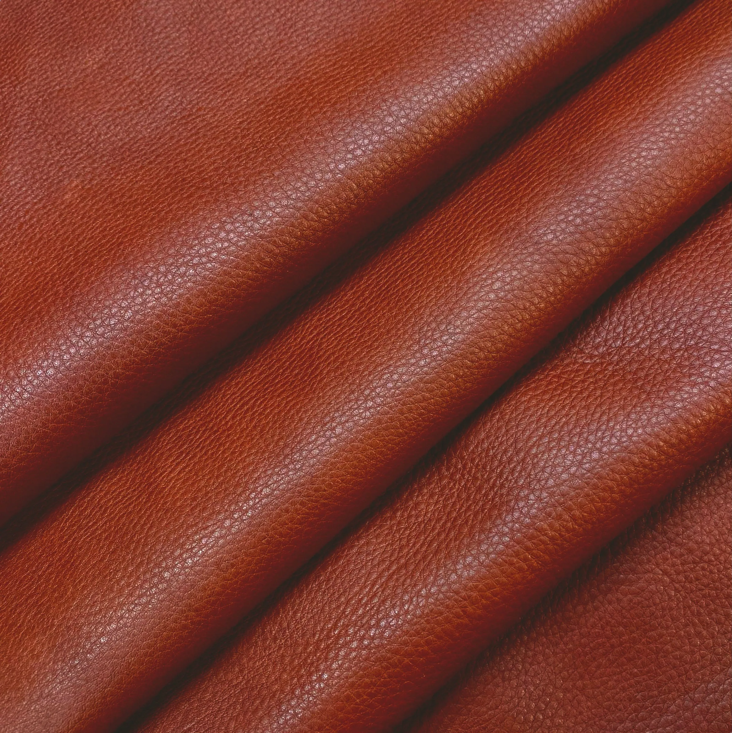 3oz (1.3mm) Pebble Cow Leather - Aged Terra Cotta (per square foot)