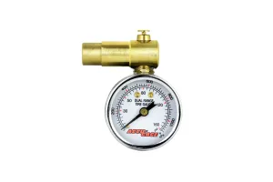 ACCU-GAGE® by Milton® Shrader Valve Bike Tire Pressure Gauge with Bleed Valve, for 0-160 PSI - ANSI Certified