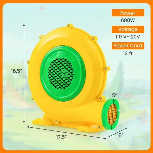 Air Blower Air Pump Fan with Convenient Handle and Ground Stakes-680W