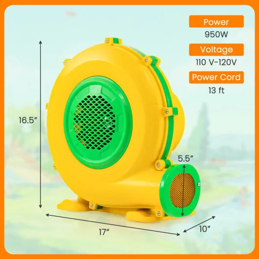 Air Blower Air Pump Fan with Convenient Handle and Ground Stakes-950W