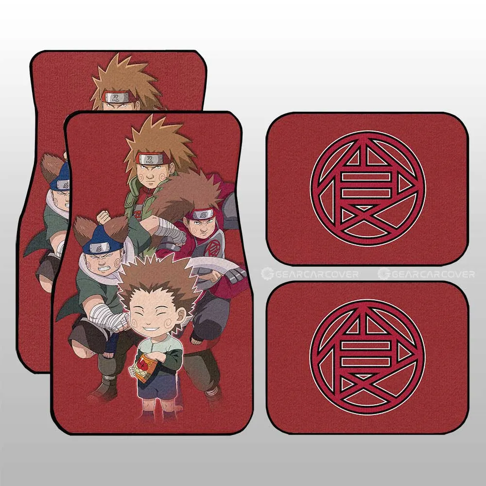 Akimichi Chouji Car Floor Mats Custom Anime Car Accessories For Fans