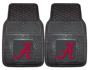 Alabama Crimson Tide Heavy Duty 2-Piece Vinyl Car Mats  OUT OF STOCK