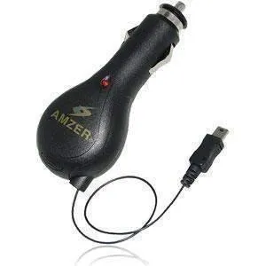 Amzer Mini USB Retractable Car Charger