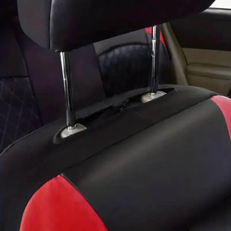 Black and Red Seat Covers For Cars