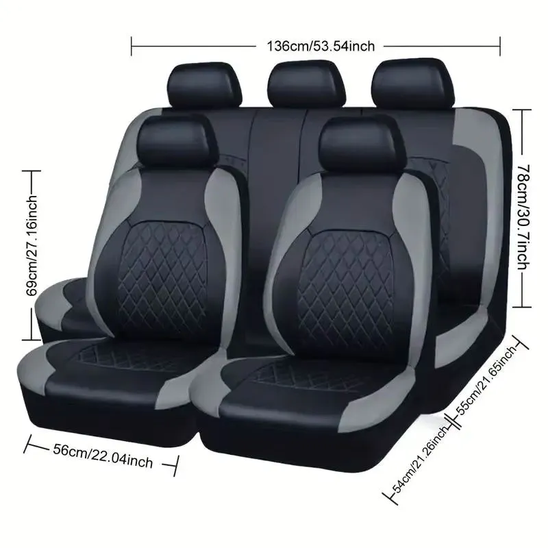 Black and Red Seat Covers For Cars