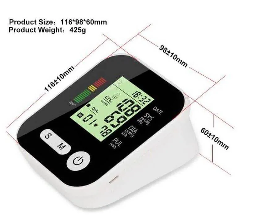 Blood Pressure Monitor Automatic Digital Sphygmometer