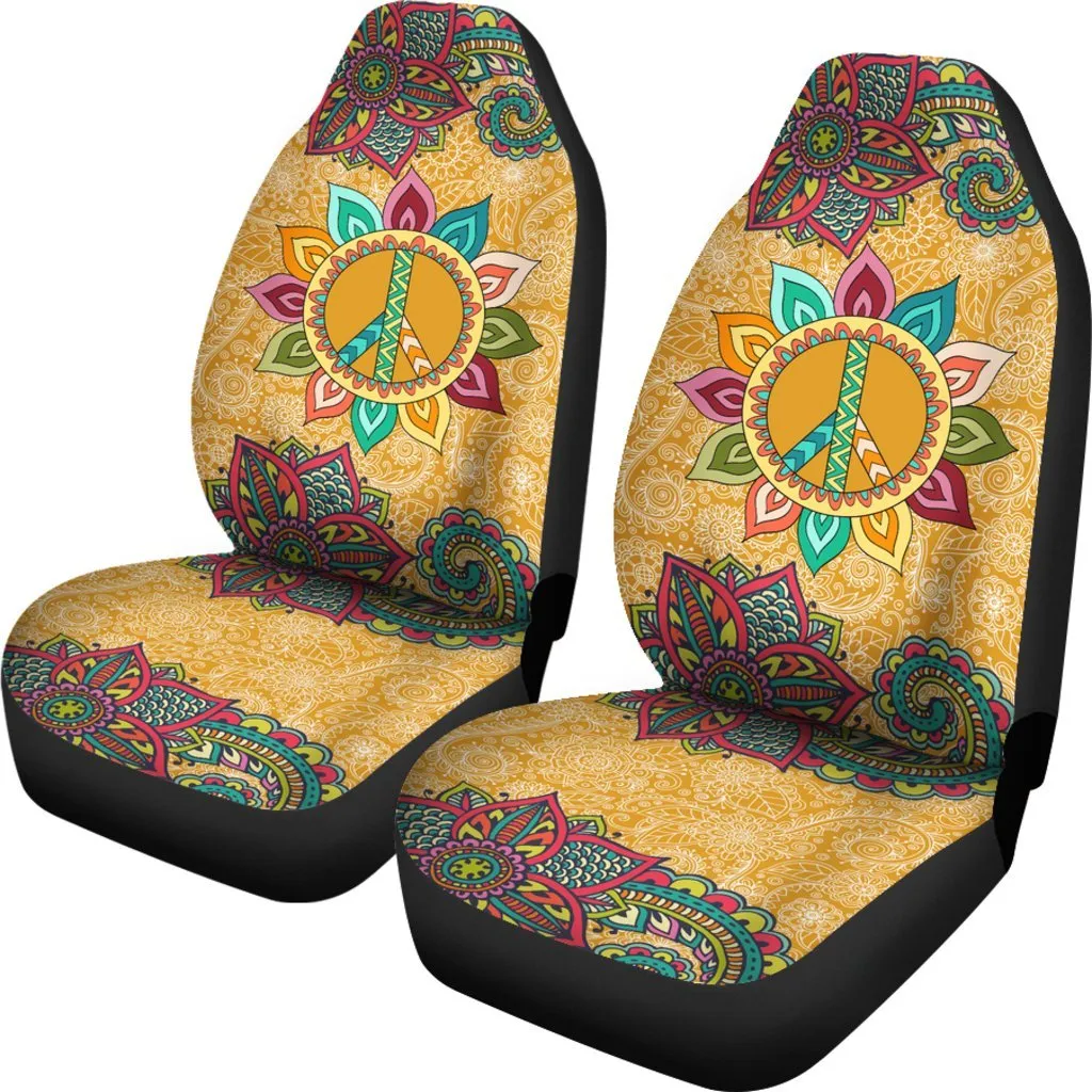 Boho Peace Mandala Universal Fit Car Seat Covers