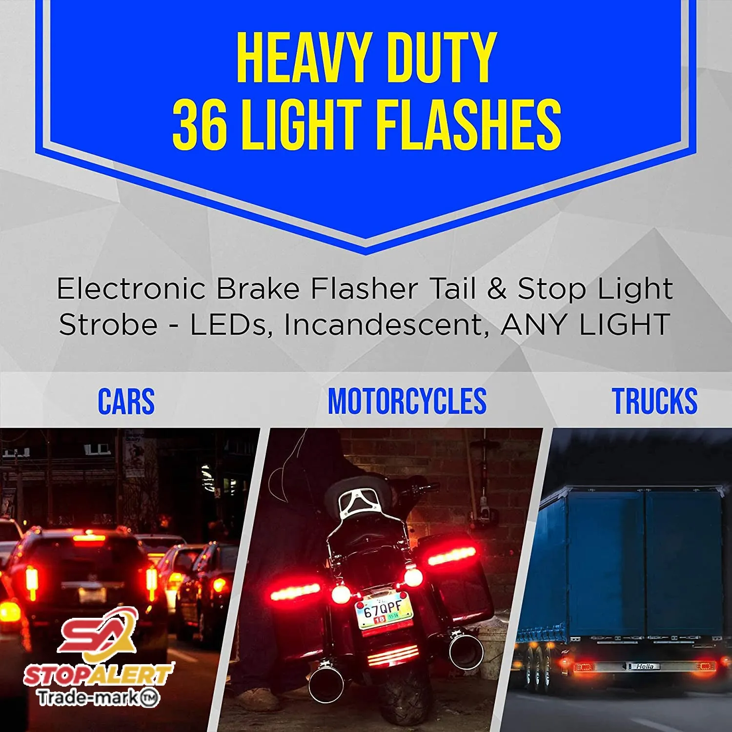 Brake Wave 36 - Heavy Duty Brake Light Flasher (LED/Incandescent)