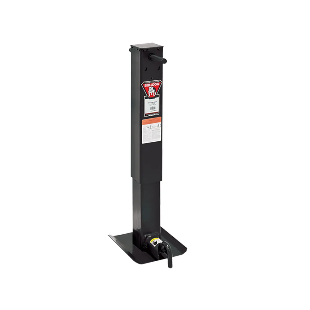 Bulldog SWQ 180 - Manual - Sidewind Trailer Jack - 12000 lb. Capacity - Crank Required - Steel - Black Paint