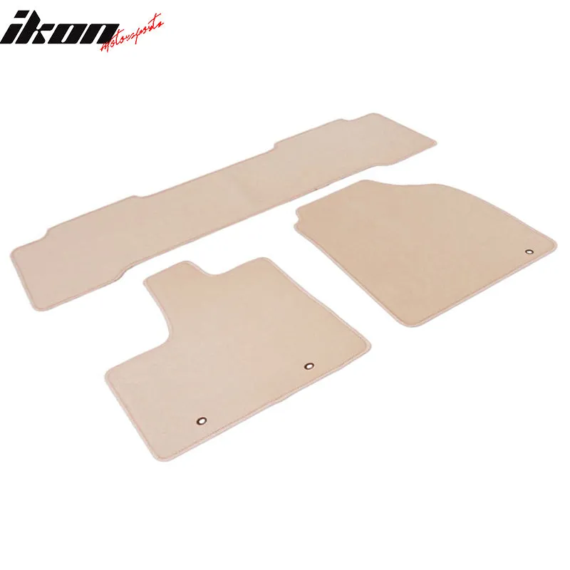 Car Floor Mat for 2001-2006 Acura MDX Beige Carpet 3PC Nylon