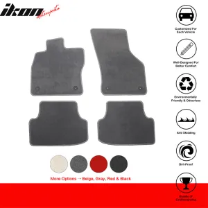 Car Floor Mat for 2015-2023 Volkswagen GTI Gray Nylon Front Rear  4PC