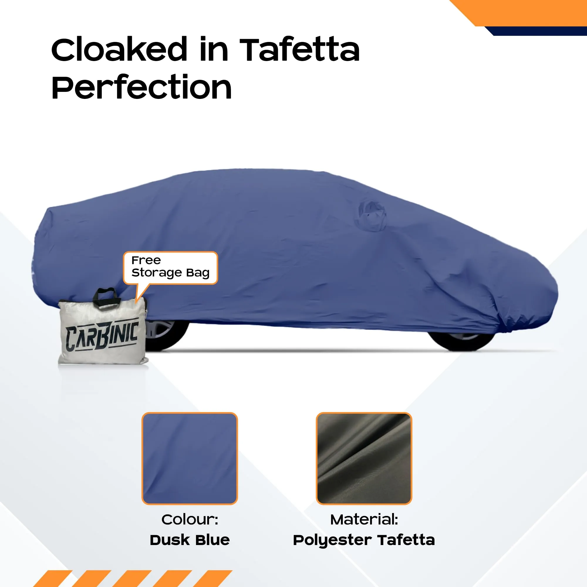 CARBINIC Car Body Cover for Honda City 2020 | Water Resistant, UV Protection Car Cover | Scratchproof Body Shield Dustproof All-Weather Cover Mirror Pocket & Antenna | Car Accessories