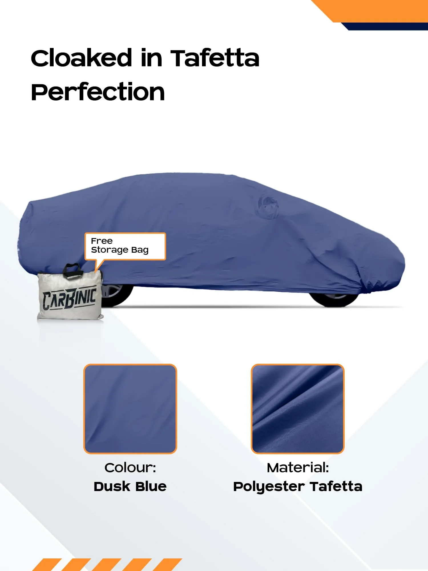 CARBINIC Car Body Cover for Skoda Octavia 2017 | Water Resistant, UV Protection Car Cover | Scratchproof Body Shield | Dustproof All-Weather Cover | Mirror Pocket & Antenna | Car Accessories, Blue Red