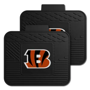 Cincinnati Bengals Back Seat Car Utility Mats - 2 Piece Set