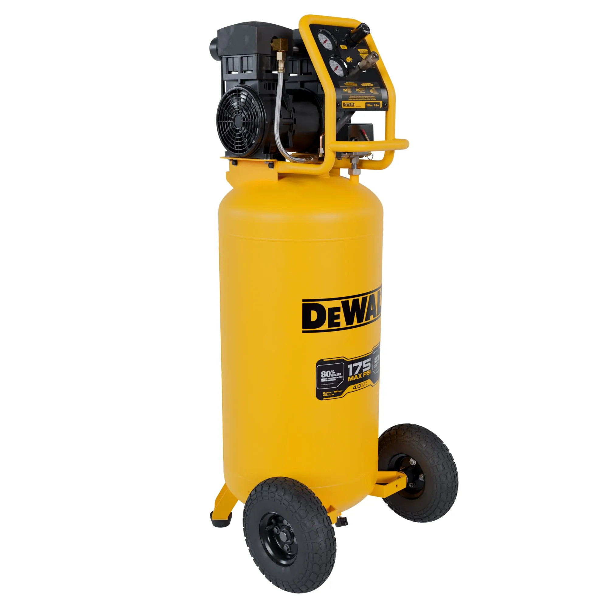 DeWALT DXCMSAC260 26 Gallon Vertical Portable Oil free Air Compressor