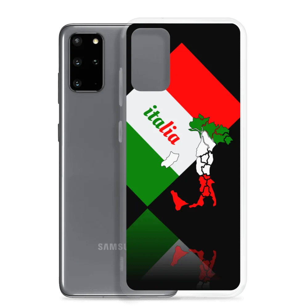 Elegant Italia - Italy Flag And Map Samsung Black Case