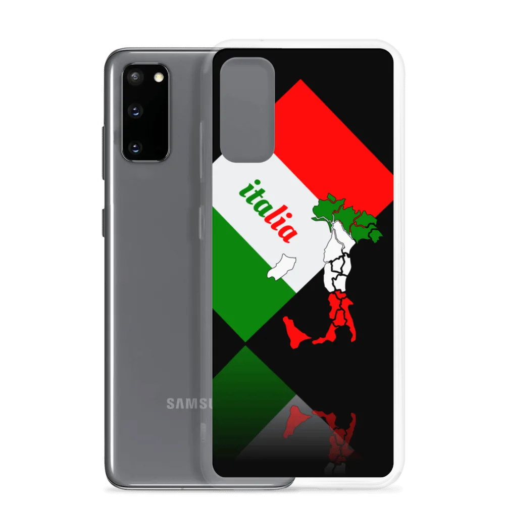 Elegant Italia - Italy Flag And Map Samsung Black Case