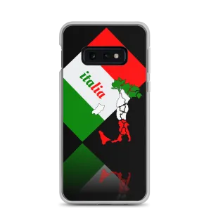 Elegant Italia - Italy Flag And Map Samsung Black Case