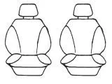 Esteem Velour Seat Covers Set Suits Mitsubishi Pajero GLX Wagon 2001 3 Rows