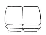 Esteem Velour Seat Covers Set Suits Mitsubishi Pajero V6 LWB Superwagon Wagon 1989-1991 3 Rows