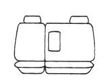 Esteem Velour Seat Covers Set Suits Suits Suzuki Liana 5 People Mover Wagon 8/2001-3/2004 2 Rows