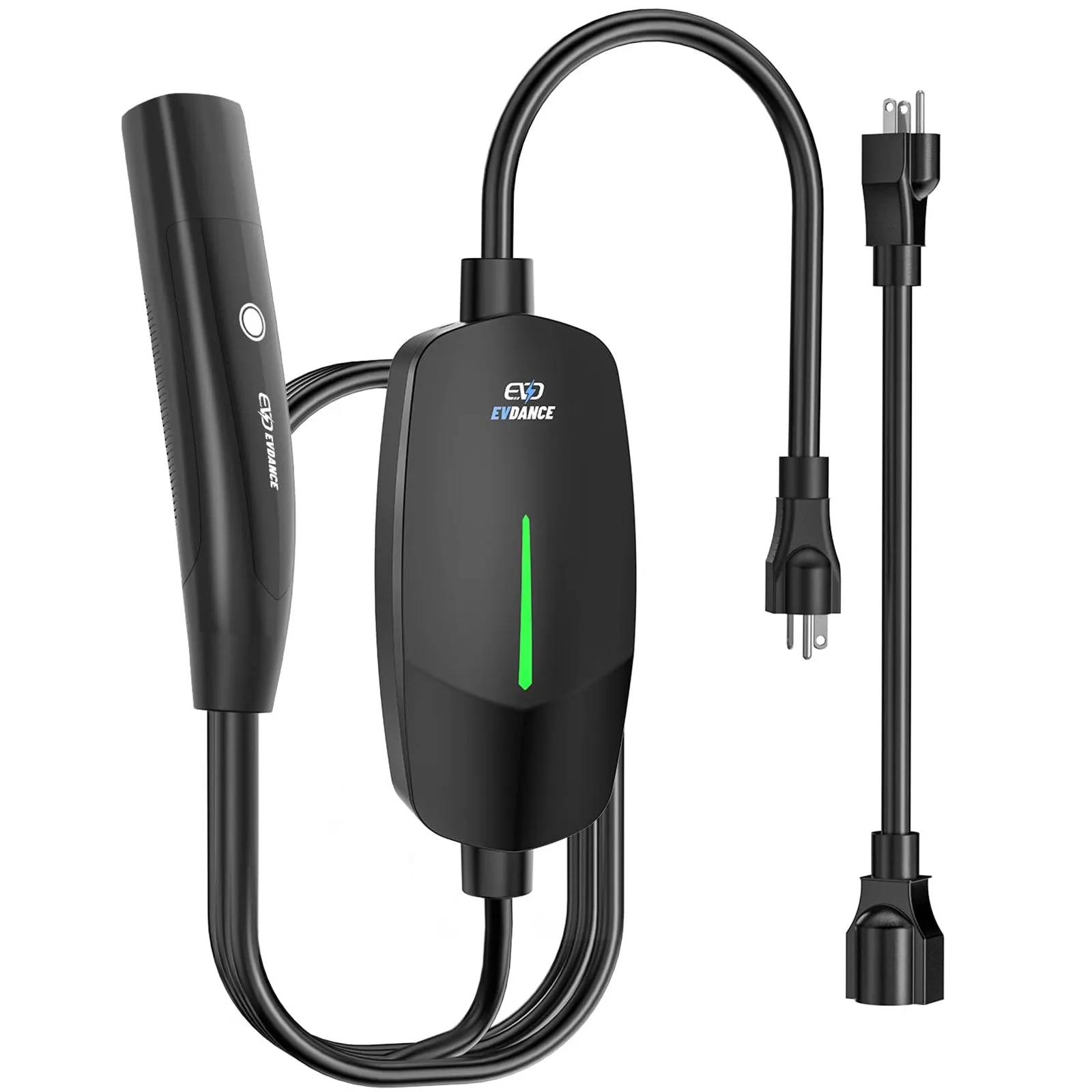 EVDANCE Portable Tesla Level 1 2 EV Charger | 110V &240V| 16 Amp | NEMA 5-15&6-20