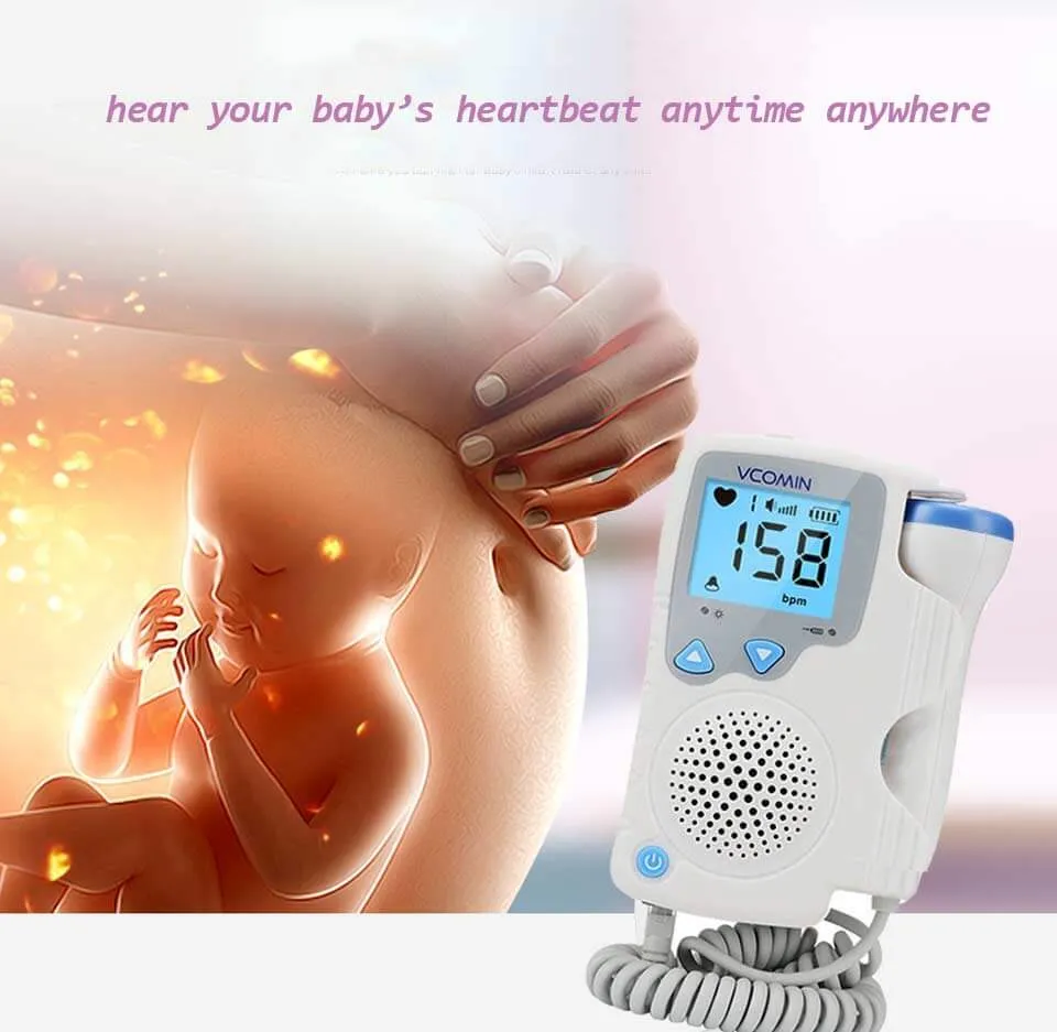 Fetal Doppler Baby Heart Rate Monitor Home Sonar Doppler Stethoscop