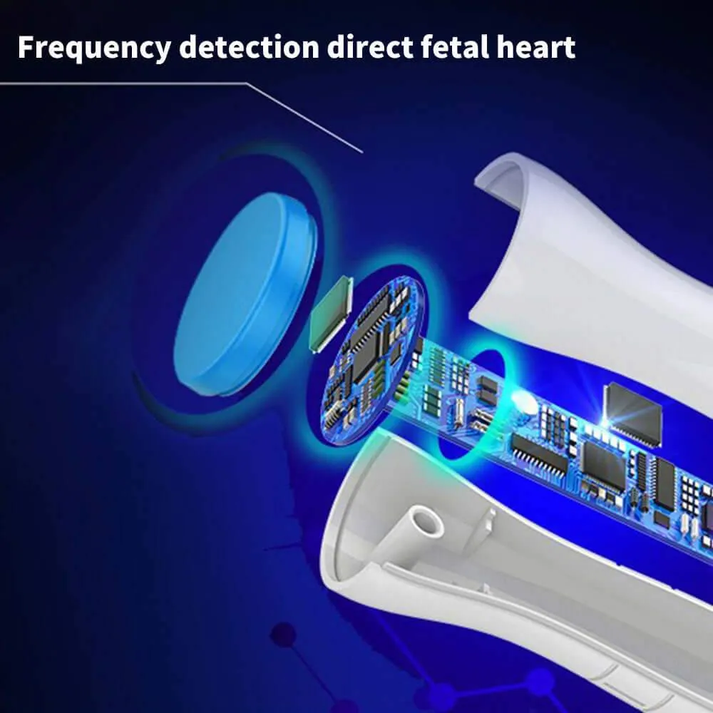 Fetal Doppler Baby Heart Rate Monitor Home Sonar Doppler Stethoscop