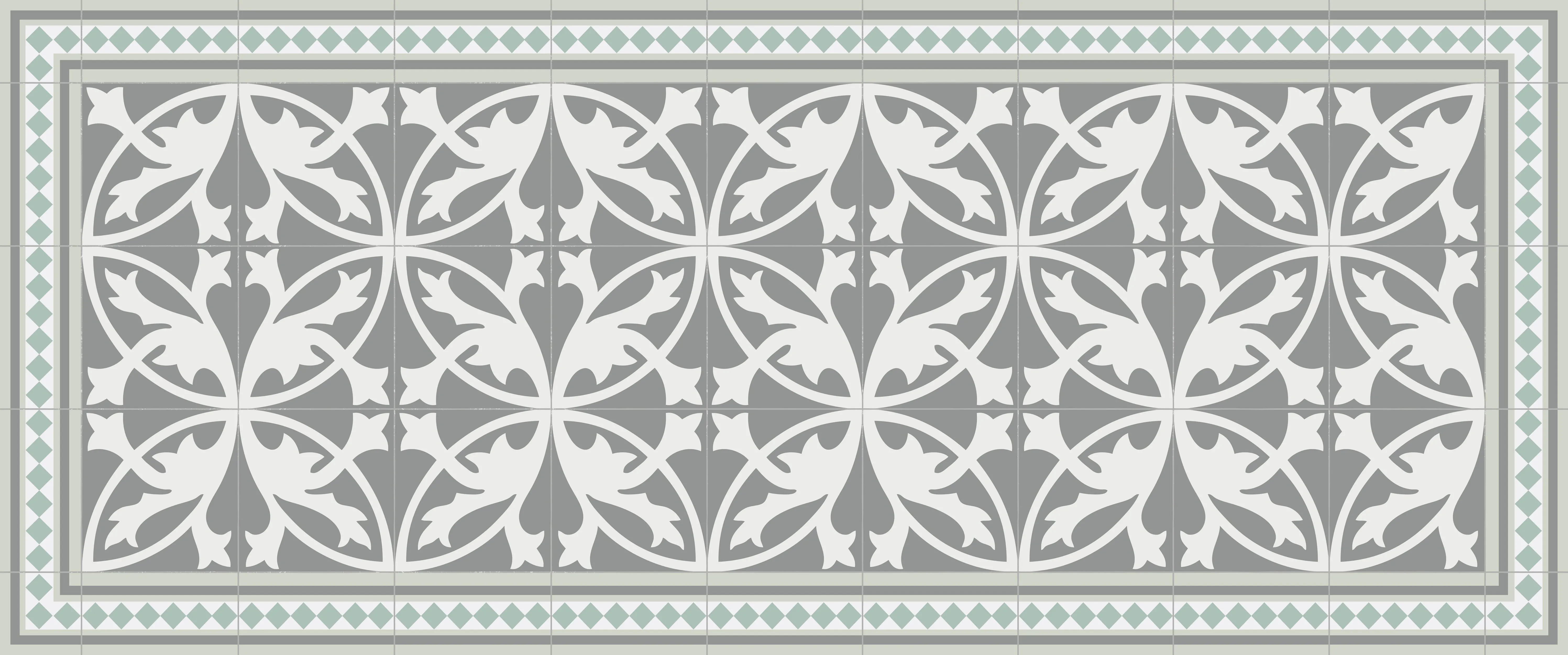 Floor Mat - Tile Green - Various Sizes