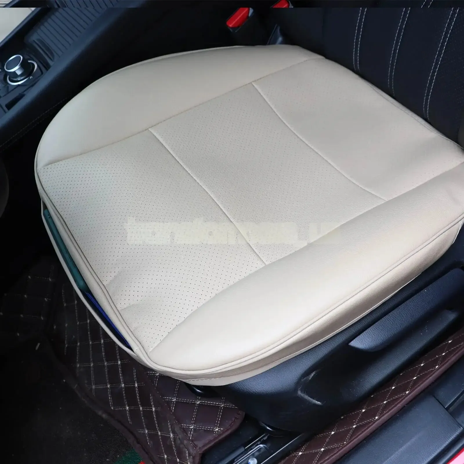 Front Car Seat Cover Full Surround Chair Cushion Mat Pad Auto PU Leather