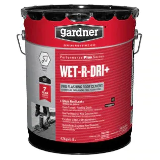 Gardner® WET-R-DRI®  Pro Flashing Roof Cement 5 Gallon