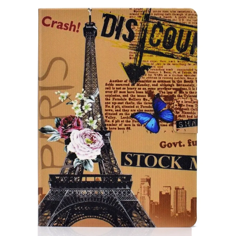 iPad Pro 11 (2021) / Air (2020) beautiful pattern leather flip case - Eiffel Tower