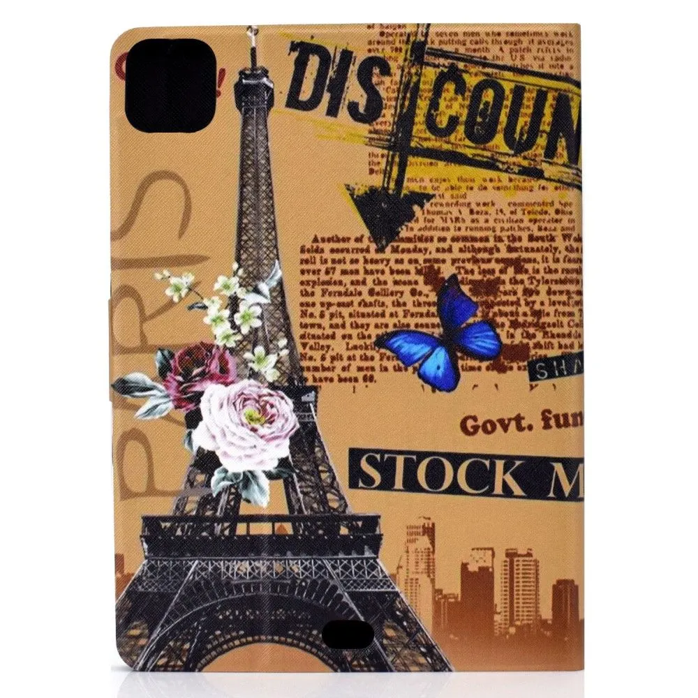 iPad Pro 11 (2021) / Air (2020) beautiful pattern leather flip case - Eiffel Tower