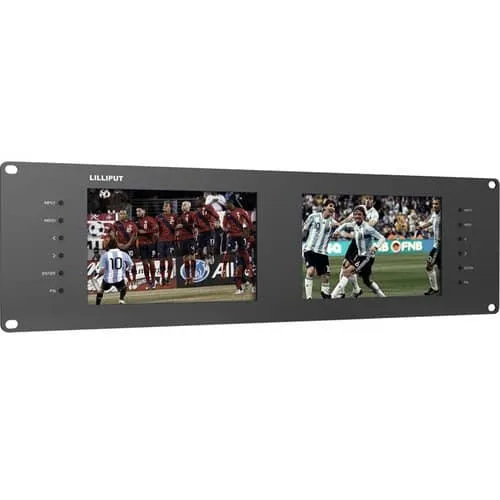 Lilliput Dual 7" 3U 3G-SDI Monitor Rackmount