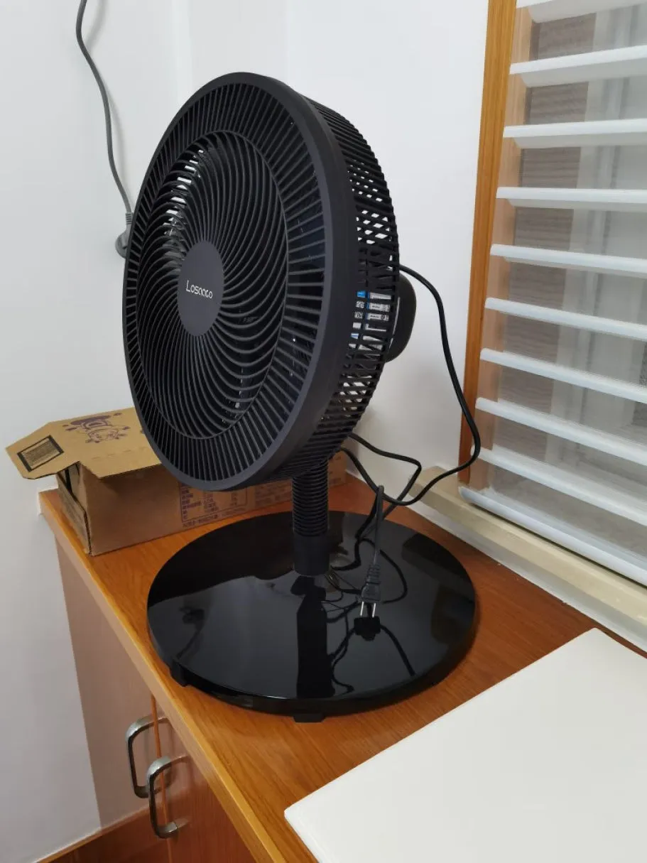 LOSAACO Electric fans,Convenient Push Button Controls, Quiet Operation