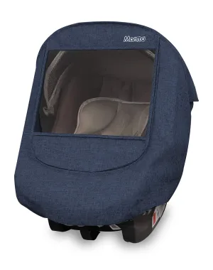 Melange Infant Car Seat Weather Shield (Navy)