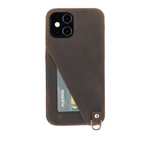 Palmer iPhone 12 Pro Max Card Case, Distressed Coffee