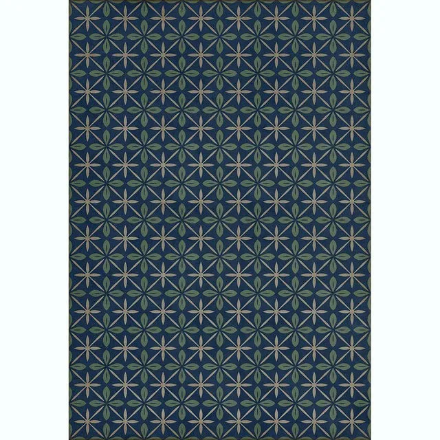 Pattern 81 Blue Moon Drive In Vinyl Floor Cloth