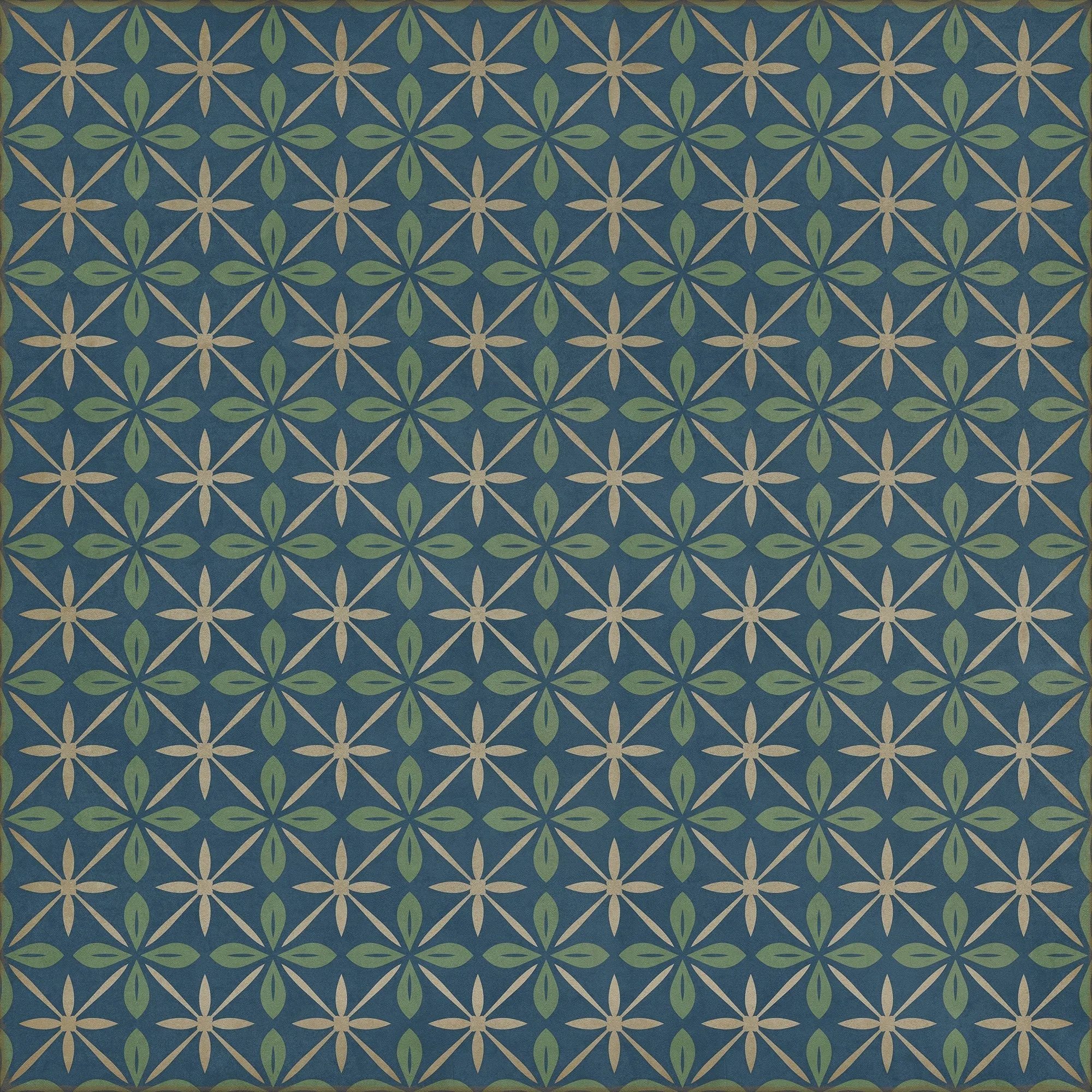 Pattern 81 Blue Moon Drive In Vinyl Floor Cloth