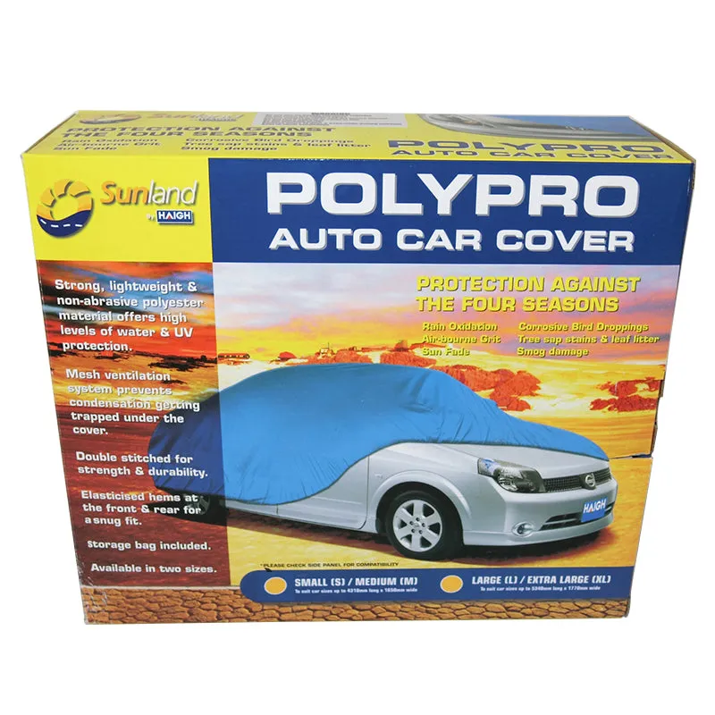 Polypro Car Cover Large / Extra Large Weatherproof Dust Cover L / XL CC13