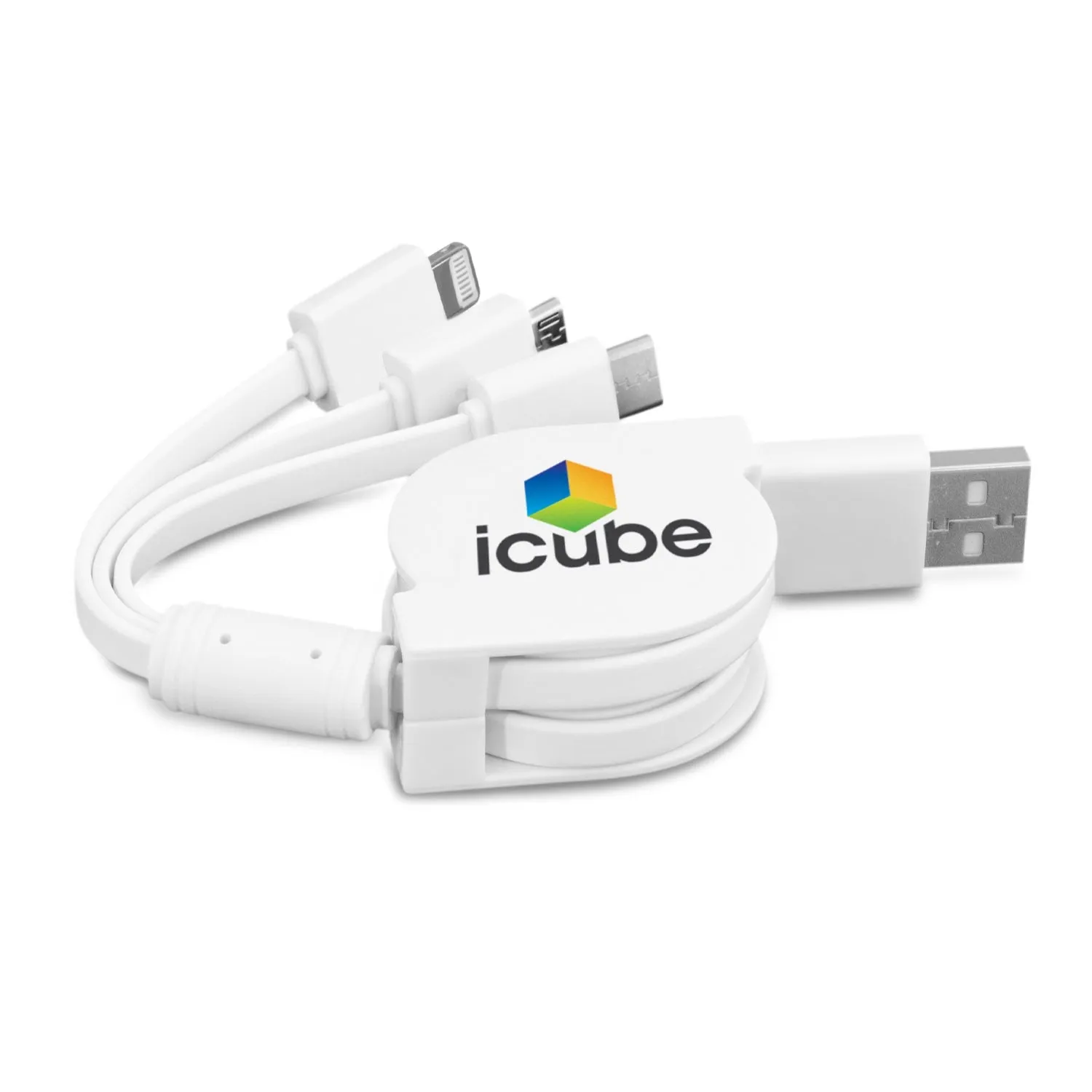 Retractable 3-in-1 Charging Cable