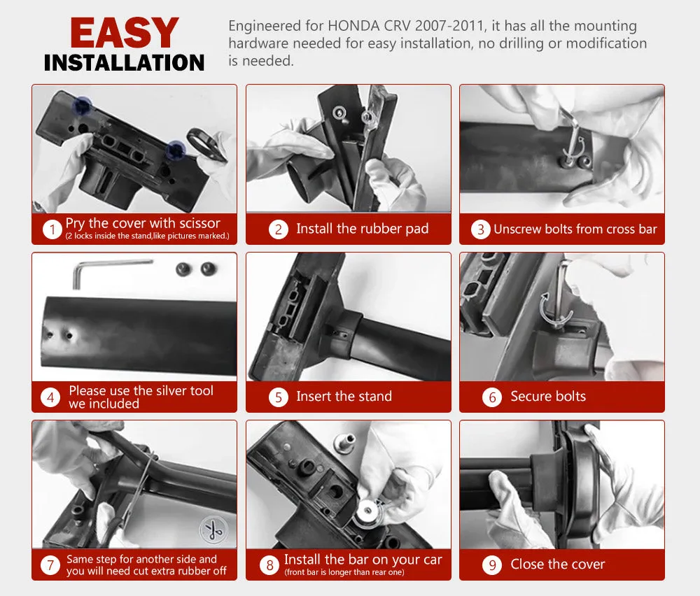 Roof Rack Bars For Honda CRV 2007-2011