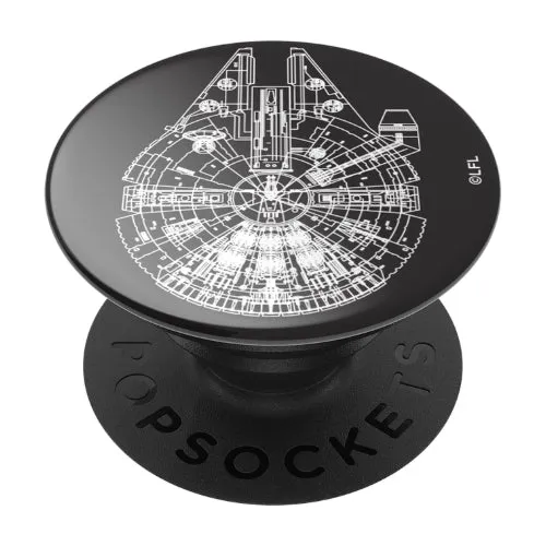 Star Wars Millennium Falcon (Aluminum): PopSockets - PopGrip