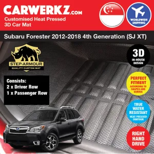 STEP ARMOUR Subaru Forester 2012-2018 4th Generation (SJ) Car Customised 3D Car Mat