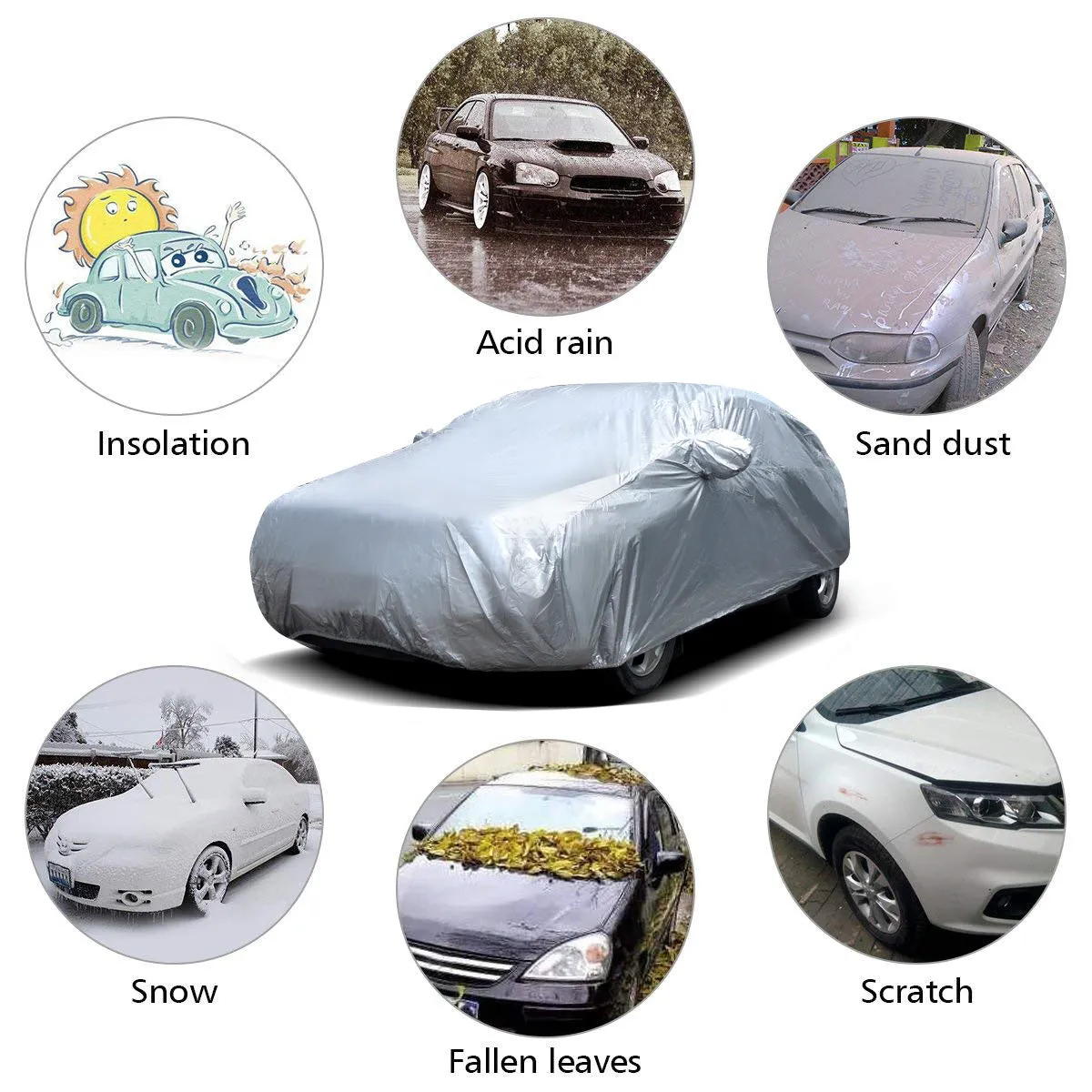 The Perfect Sized All-Weather 6- Layer Dust-resistant, Resilient, and Waterproof SUV Outdoor Car Protector