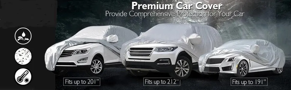 The Perfect Sized All-Weather 6- Layer Dust-resistant, Resilient, and Waterproof SUV Outdoor Car Protector